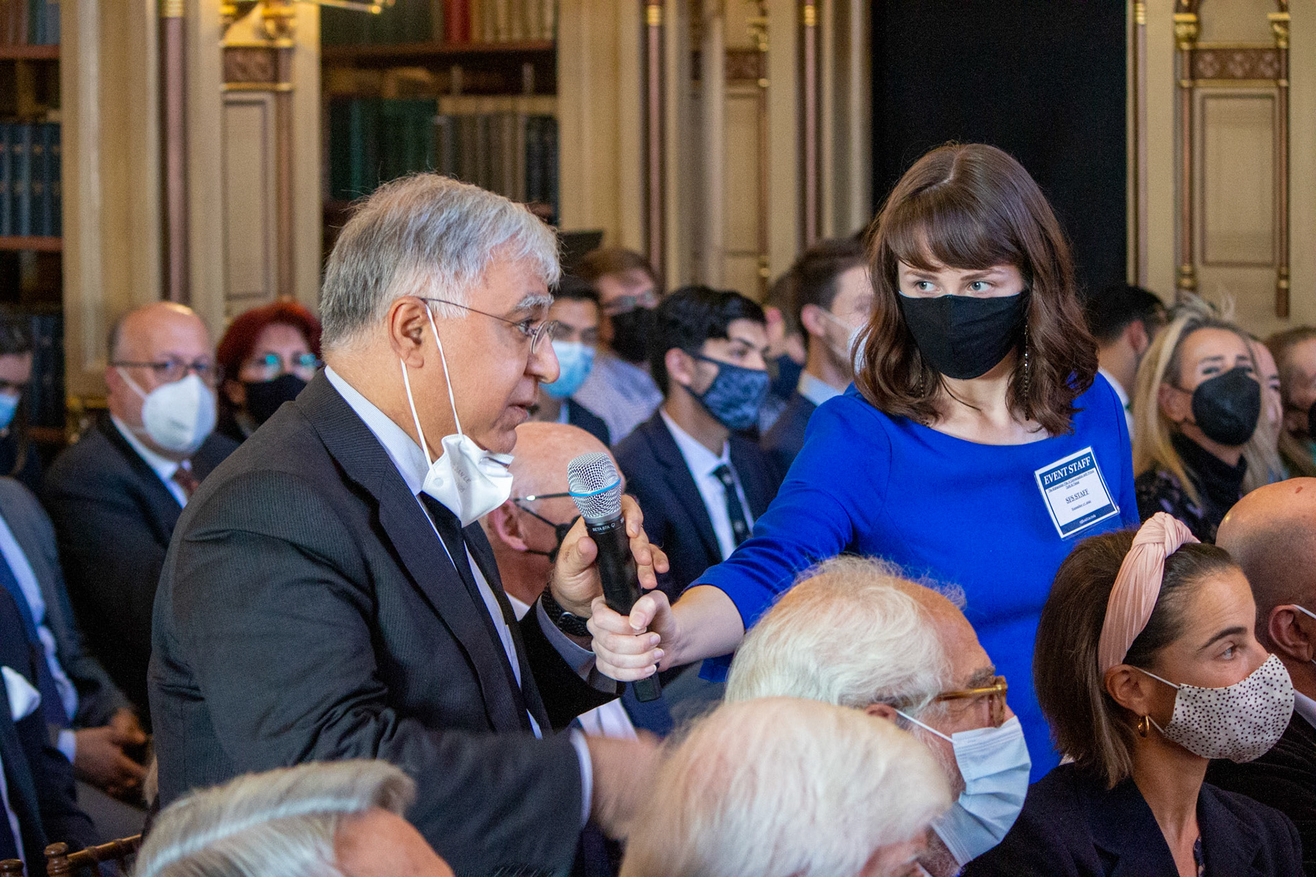 Prince Turki Al Faisal of Saudi Arabia visited Georgetown University to discuss his book "The Afghanistan File." Taken as part of my job for the Georgetown University School of Foreign Service's communications office.