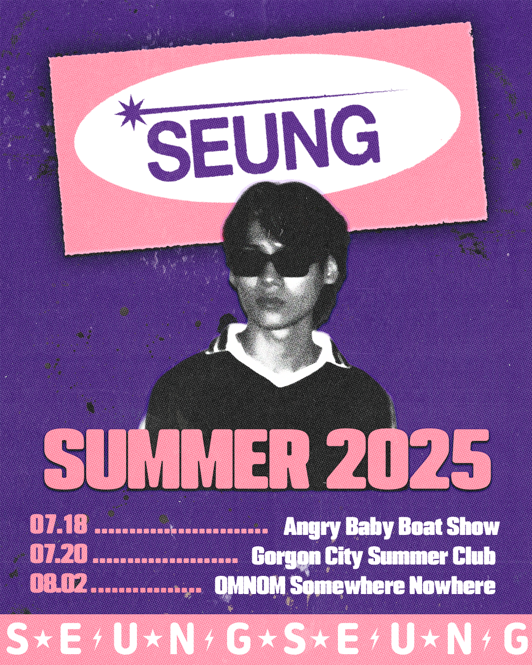 unused/unreleased tour flyer for SEUNG