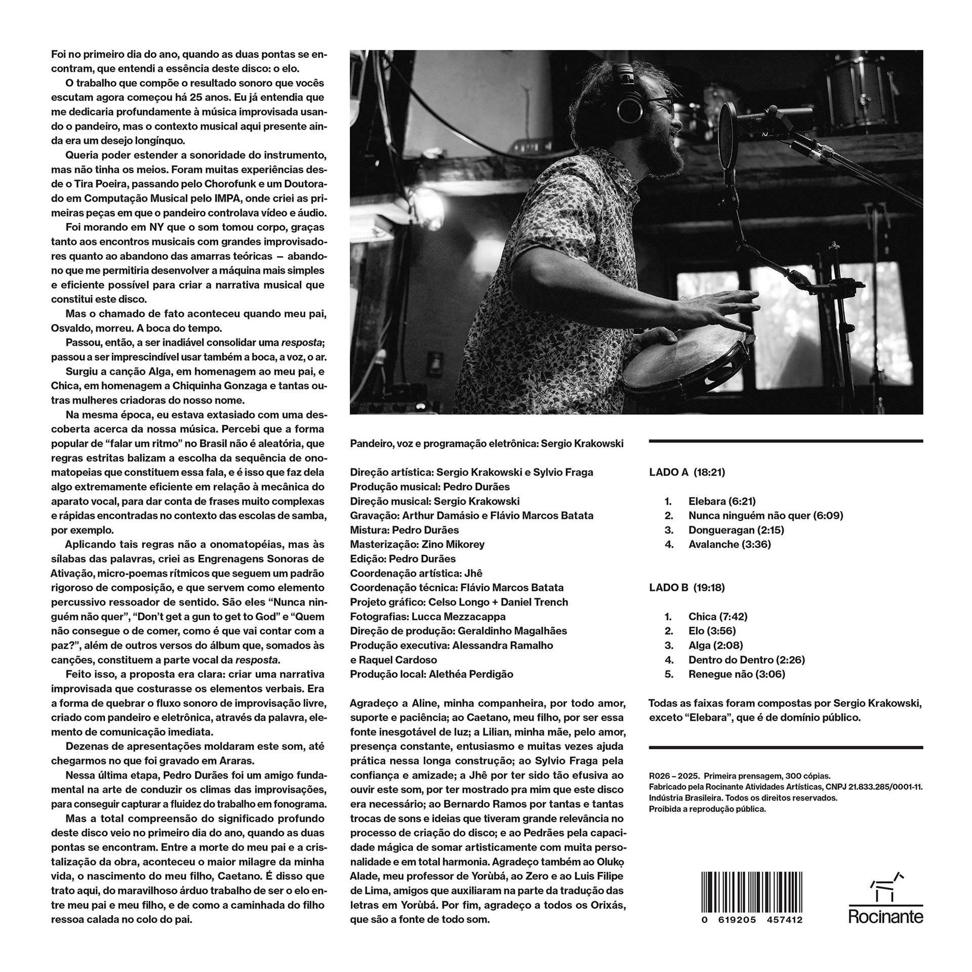 SERGIO KRAKOWSKI - BOCA DO TEMPO [Fotografia de capa e contracapa]