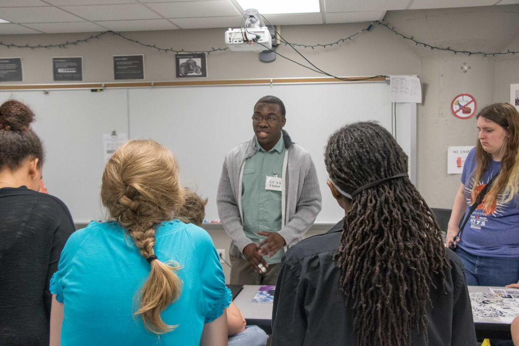 2016: Presenting Equal by Design to high school students at a St. Louis school.