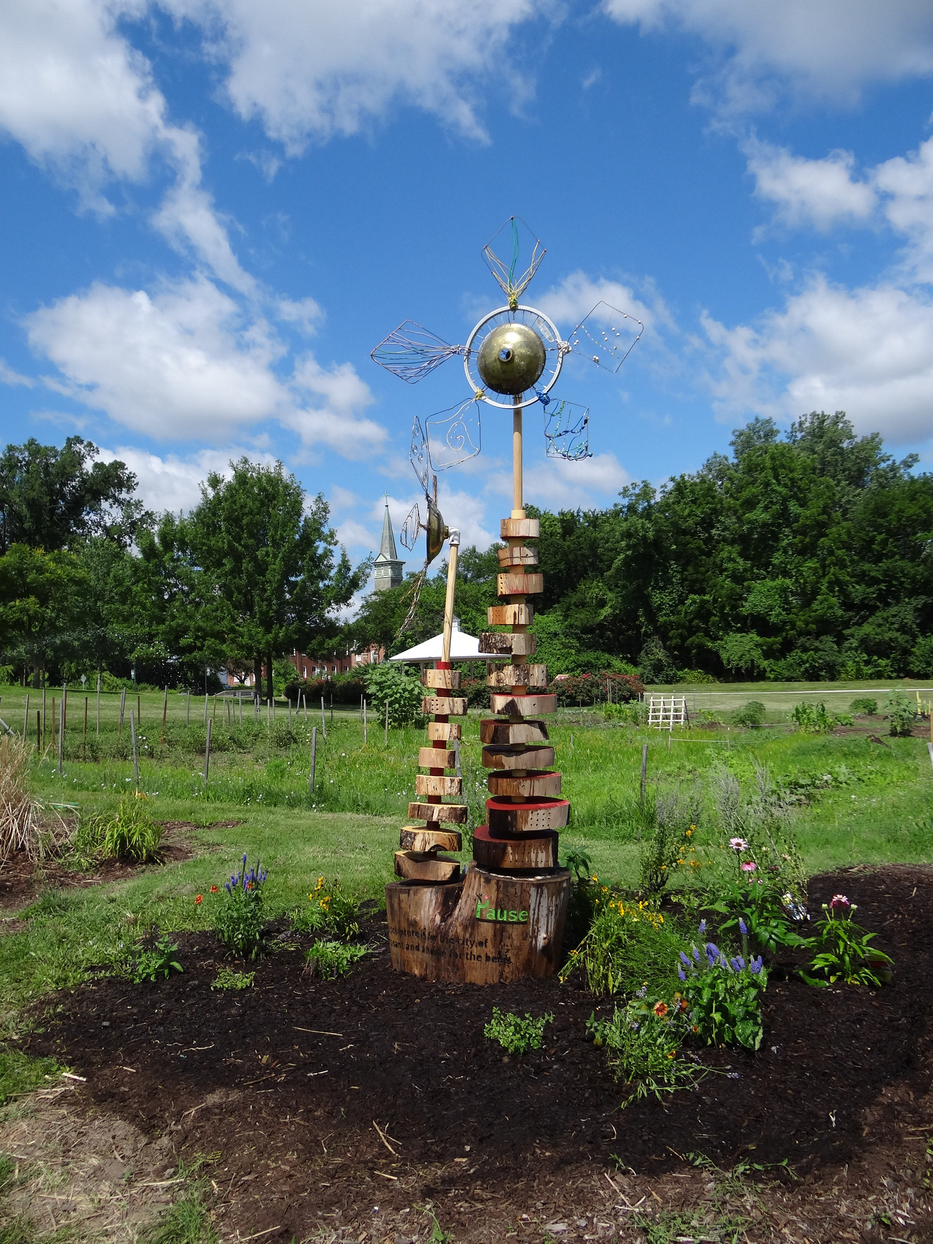 Full sculpture in the garden
