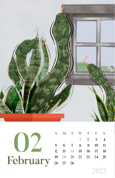 Calendar: February