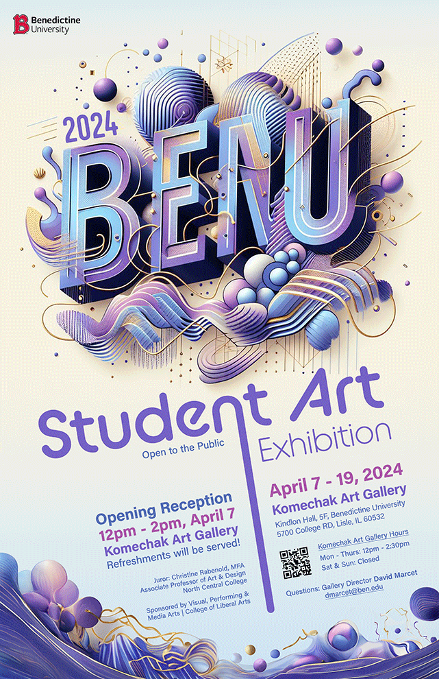 2024 Student Art Exhibition Poster