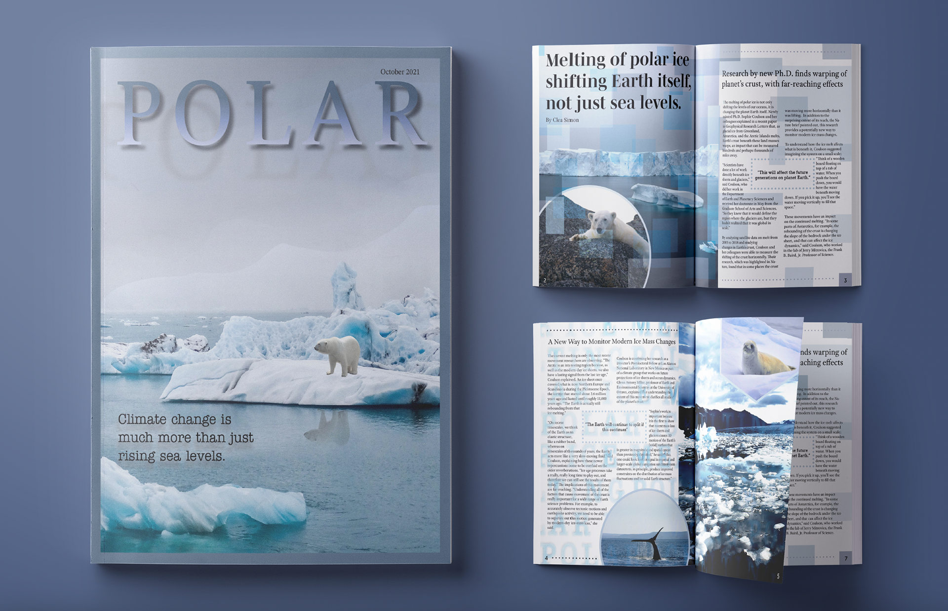 Magazine Cover and Layout Design