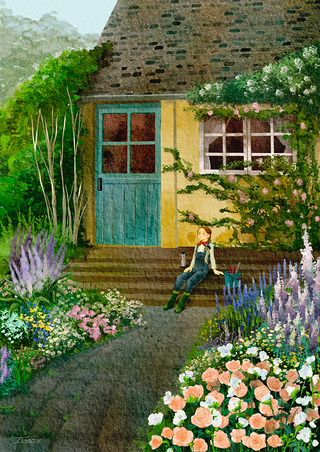 咲かせたいだけ咲かせた庭