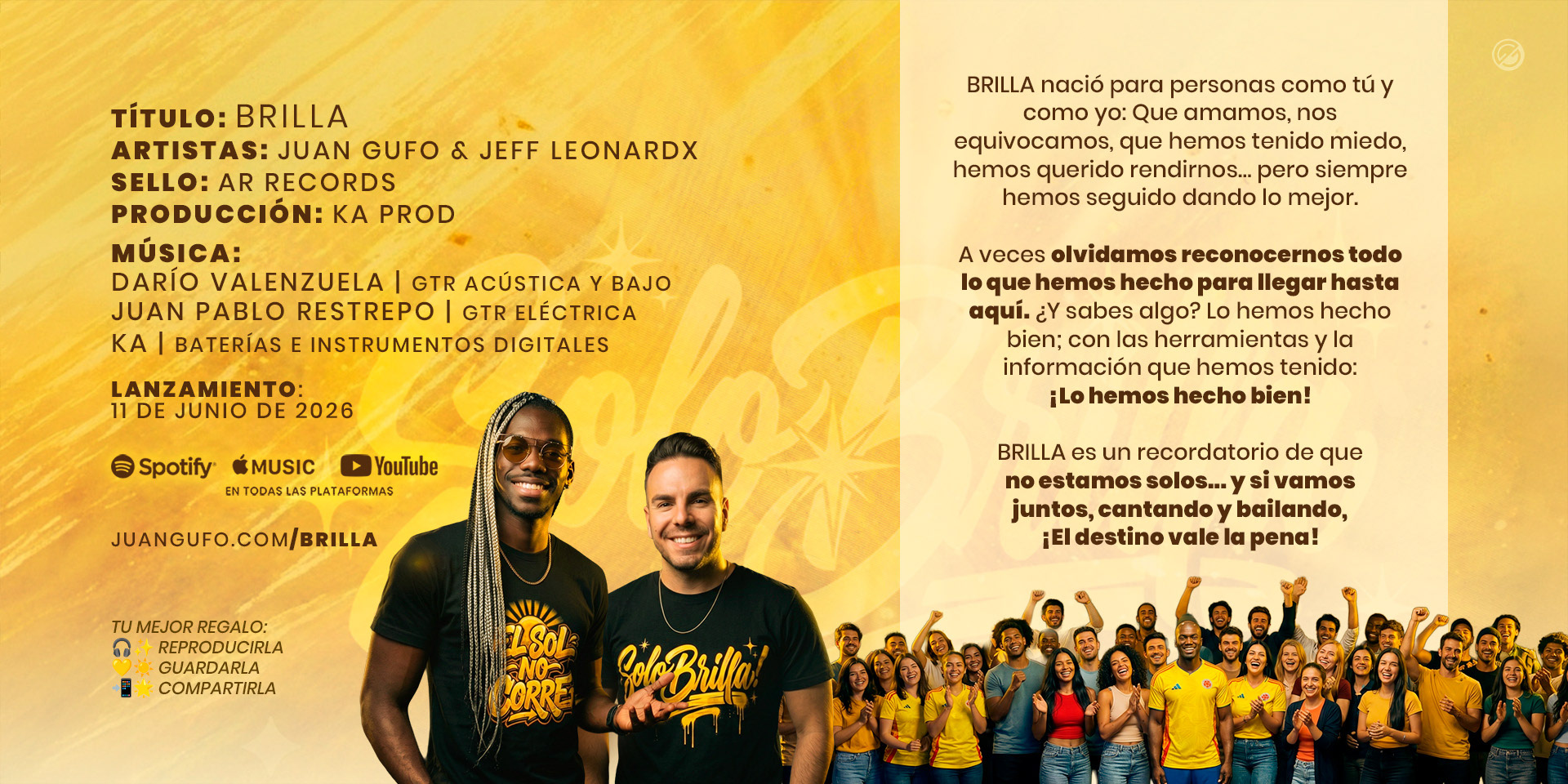 JUANGUFO Jeff Leonard Brilla Créditos