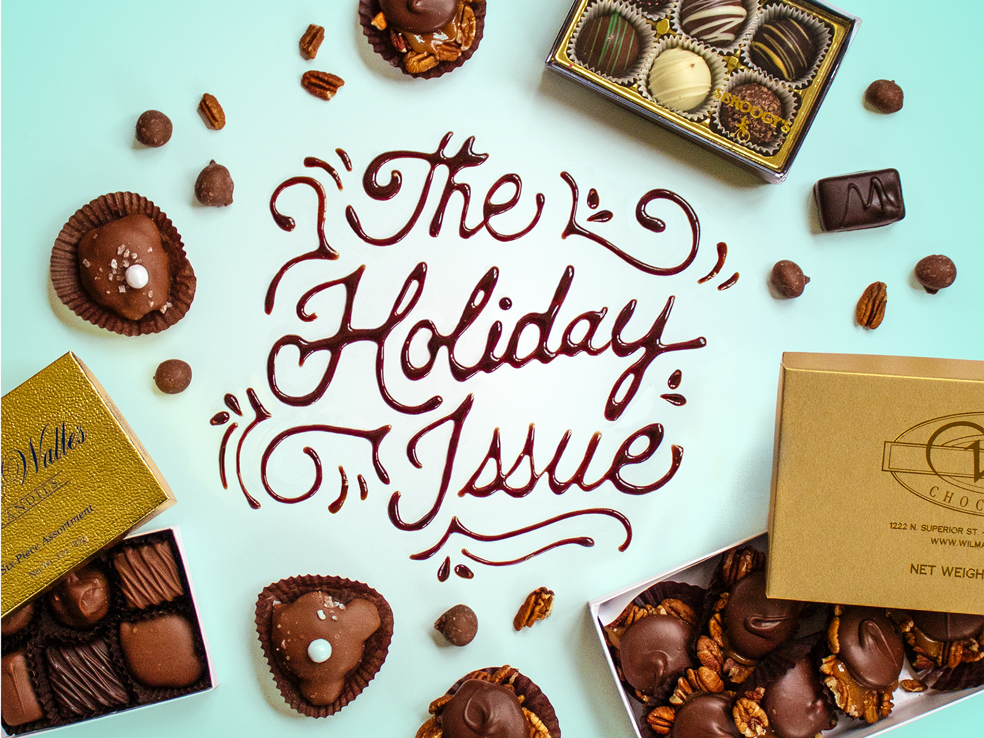 Chocolate Typography & Art Direction for Fox Cities Magazine