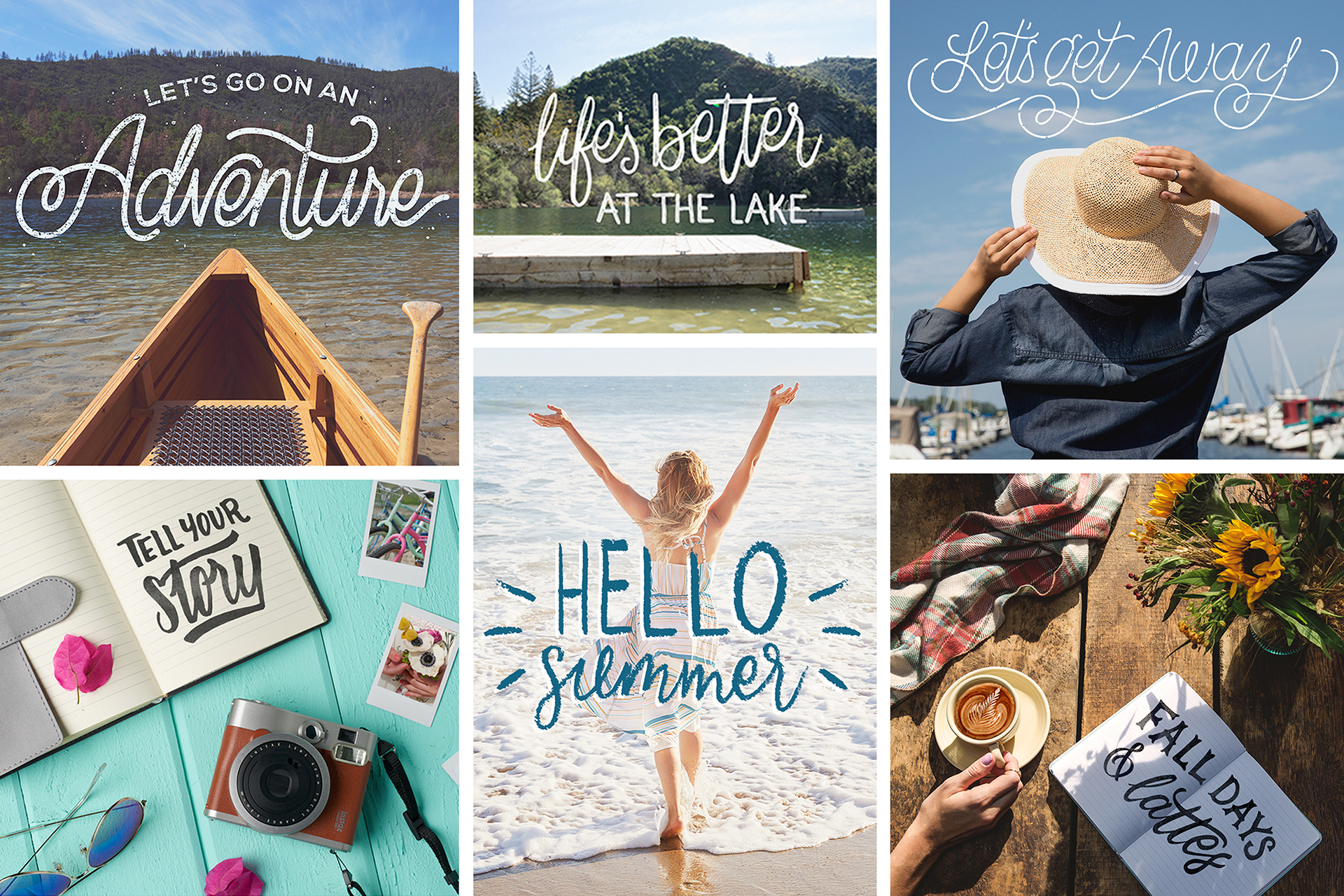 Hand-lettering for Kohl's Social Media