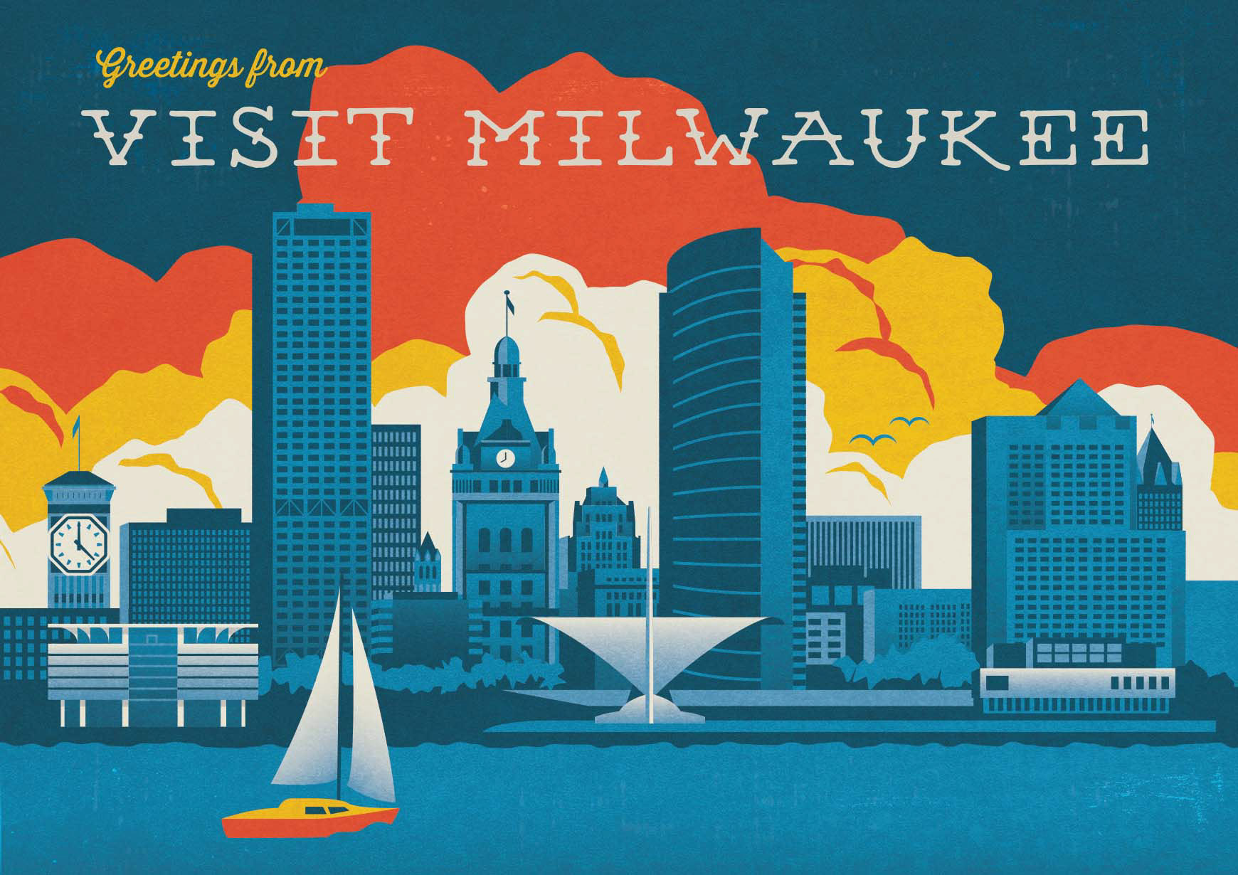 Custom illustration for Visit Milwaukee