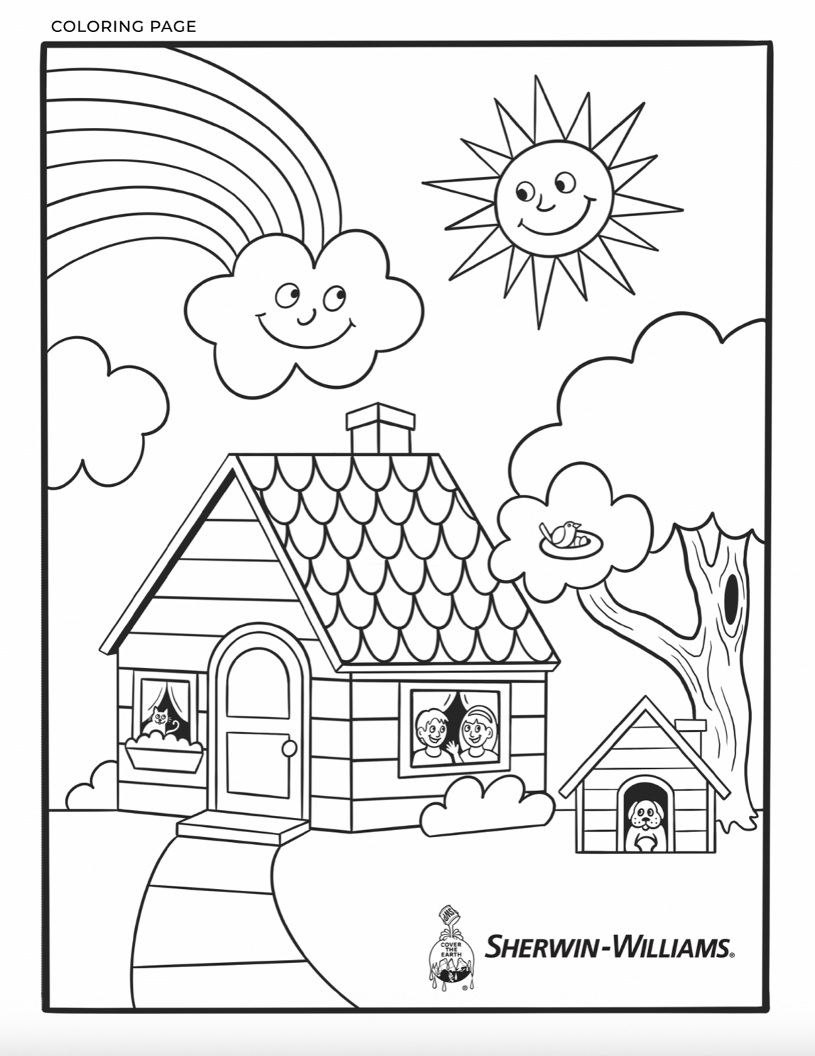 Coloring Sheet for Sherwin-Williams