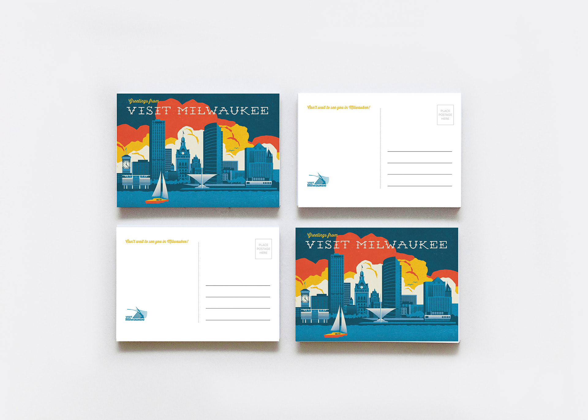 Postcards for Visit Milwaukee