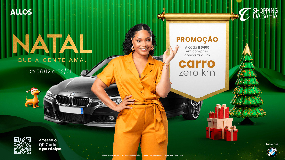 Juliana Alves para Campanha de Natal Allos