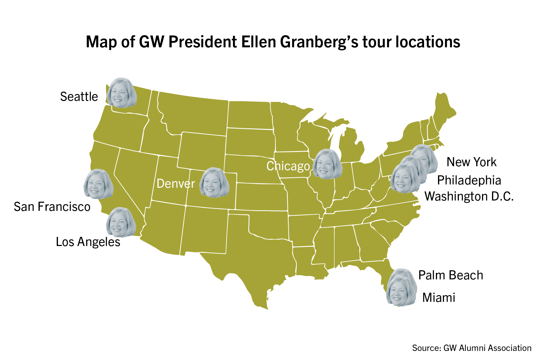 Coast to coast: Granberg sets off on national tour to attract alumni, donors