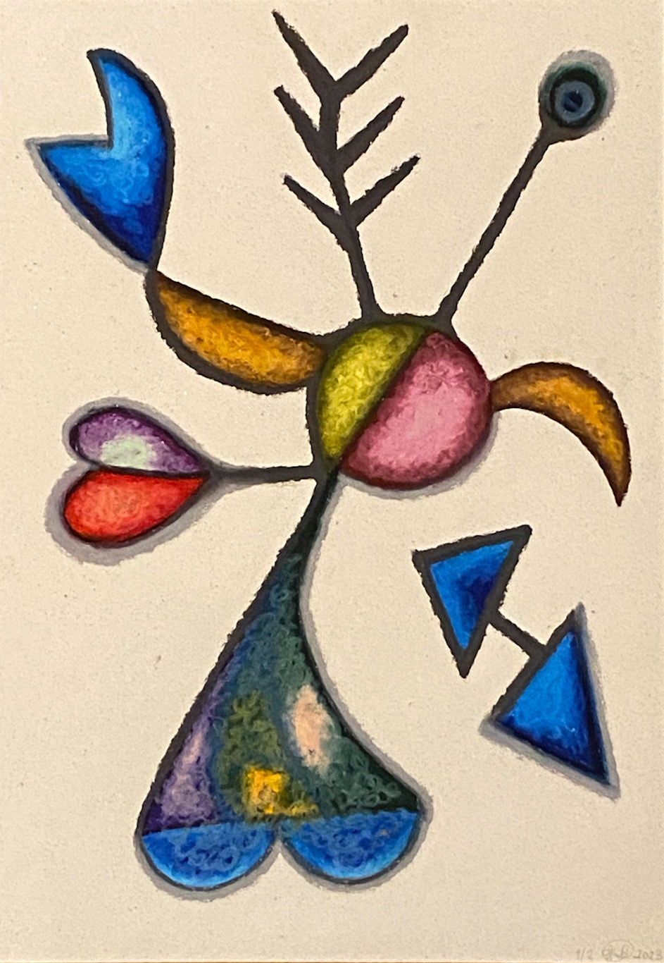 Oil pastel - study 1