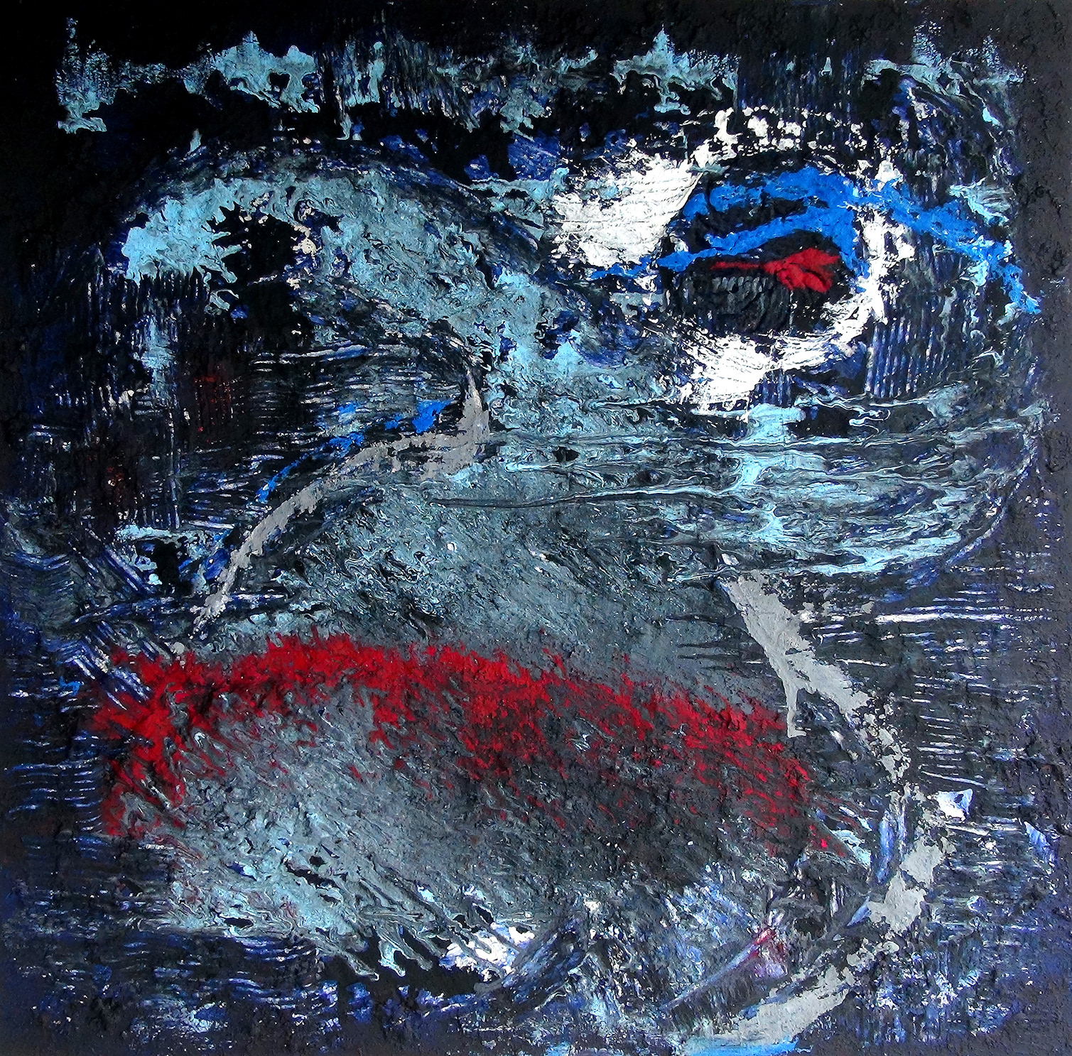 Blocked, 2018, 100 x 100