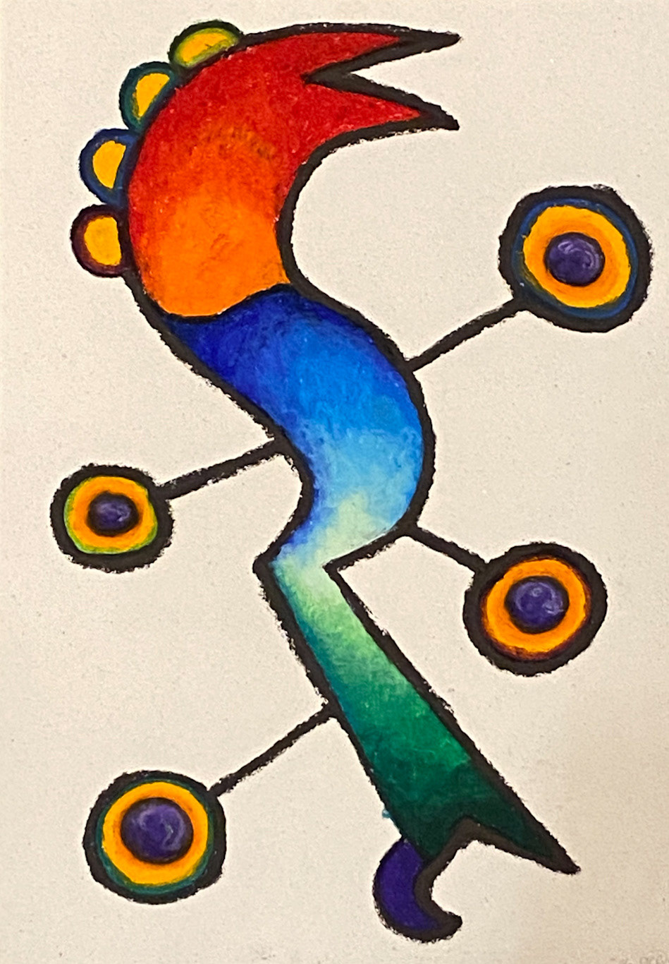 Oil pastel - study 2