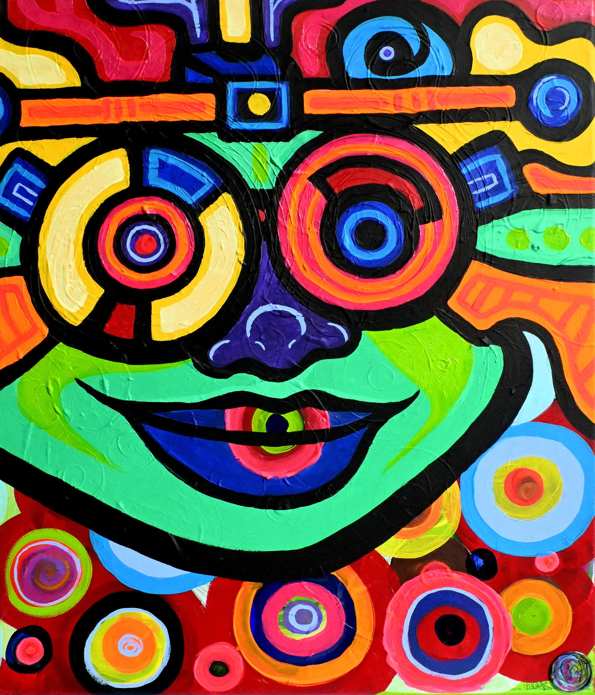 Digital Dopamine, 2023, 50 x 60 cm (framed)