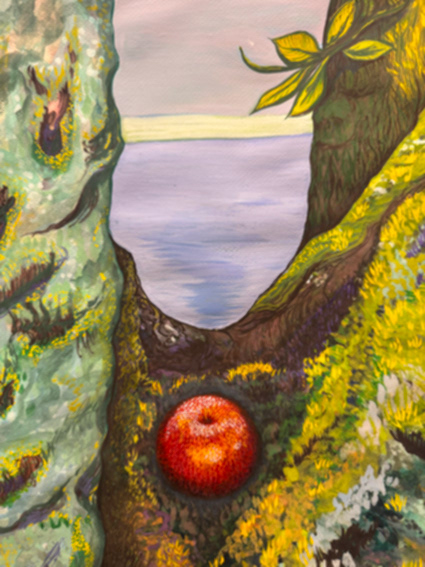 Apple tree, by the Sea