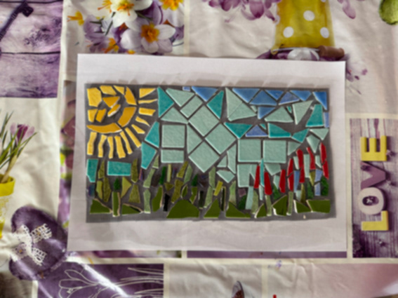 Nature Mosaic for local rest home