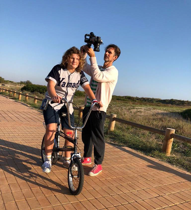 Filmando con Pau en el Saler