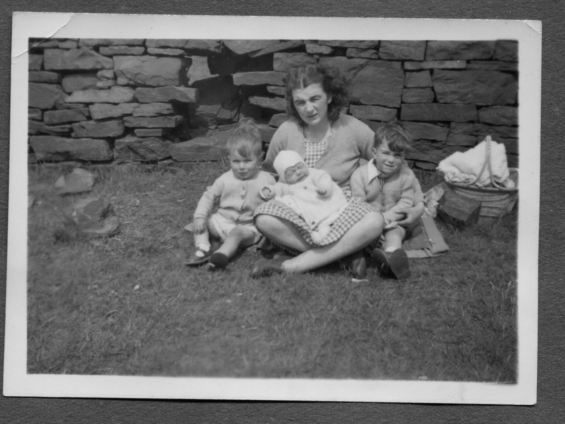 Mum with Peter, Chris and Richard