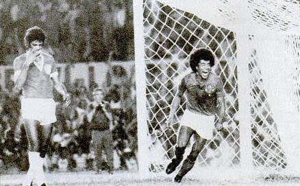Gol de Jairzinho - Cruzeiro 5x4 Internacional - Créditos: Arquivo Estado de Minas