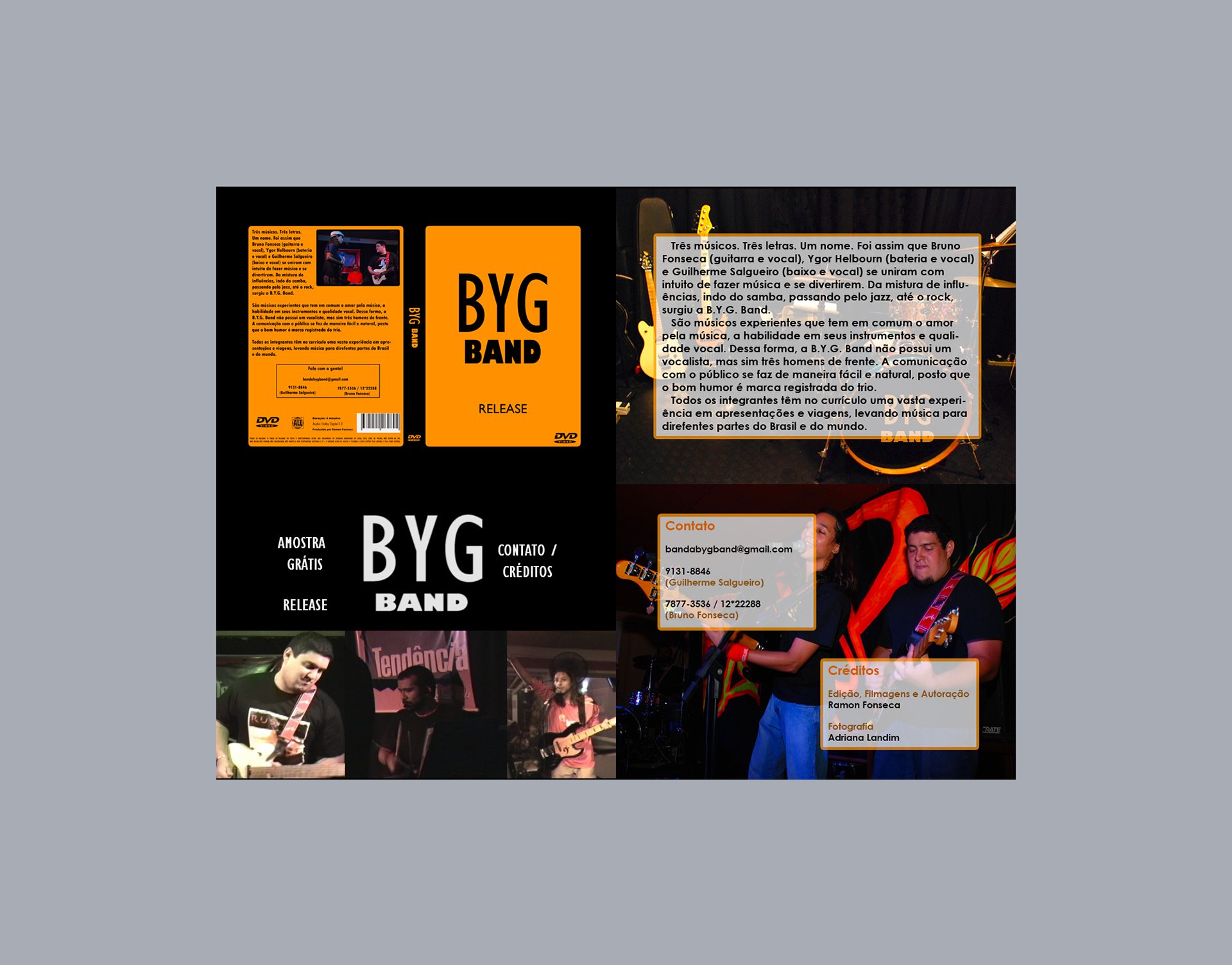 Captures d'écran du DVD « BYG Band »