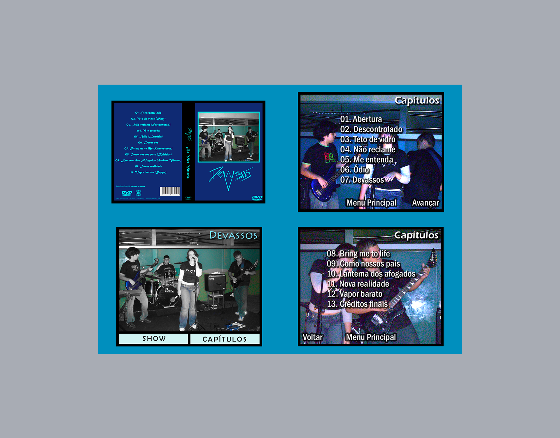Captures d'écran du DVD « Devassos »