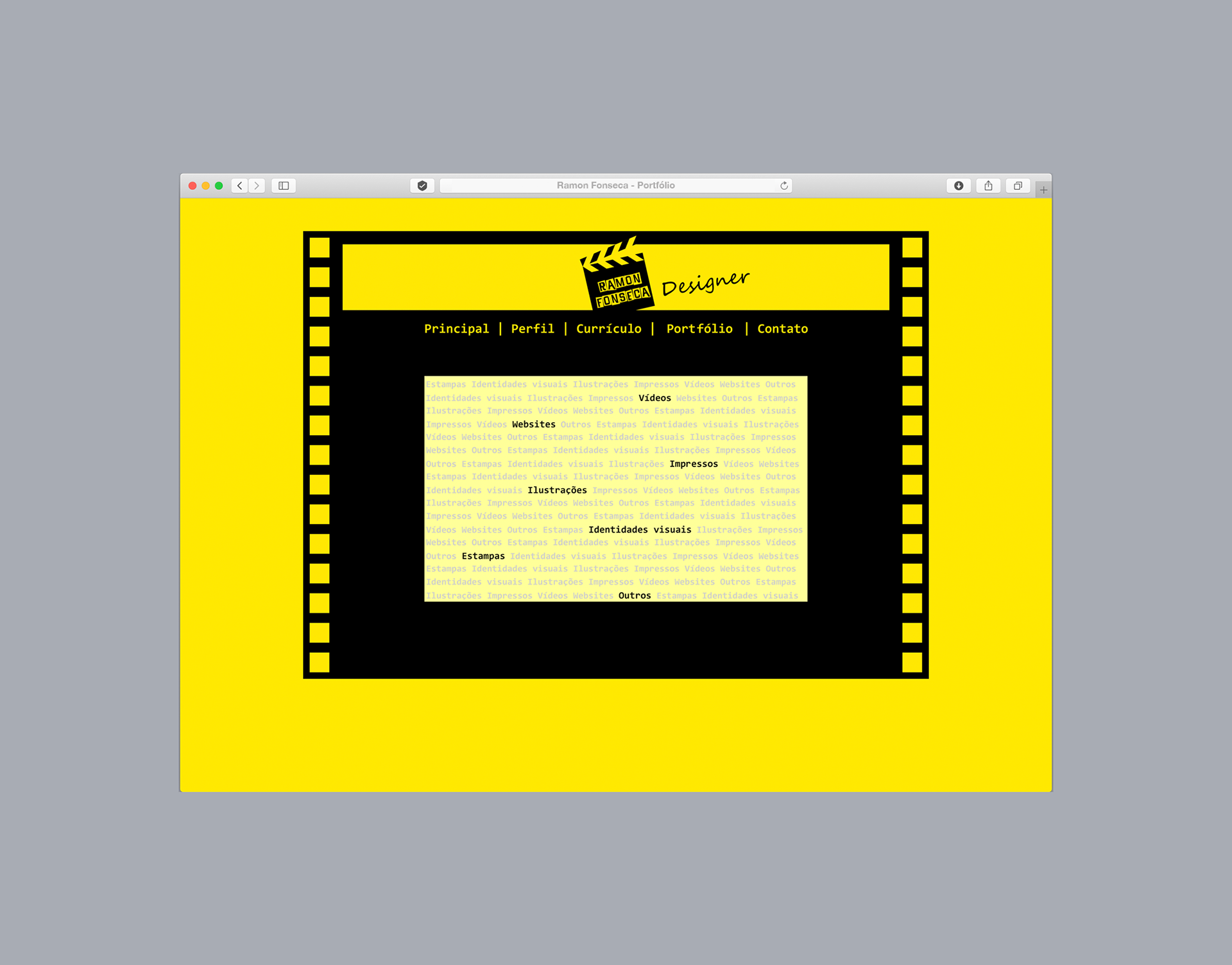 Site web de Ramon Fonseca en 2008