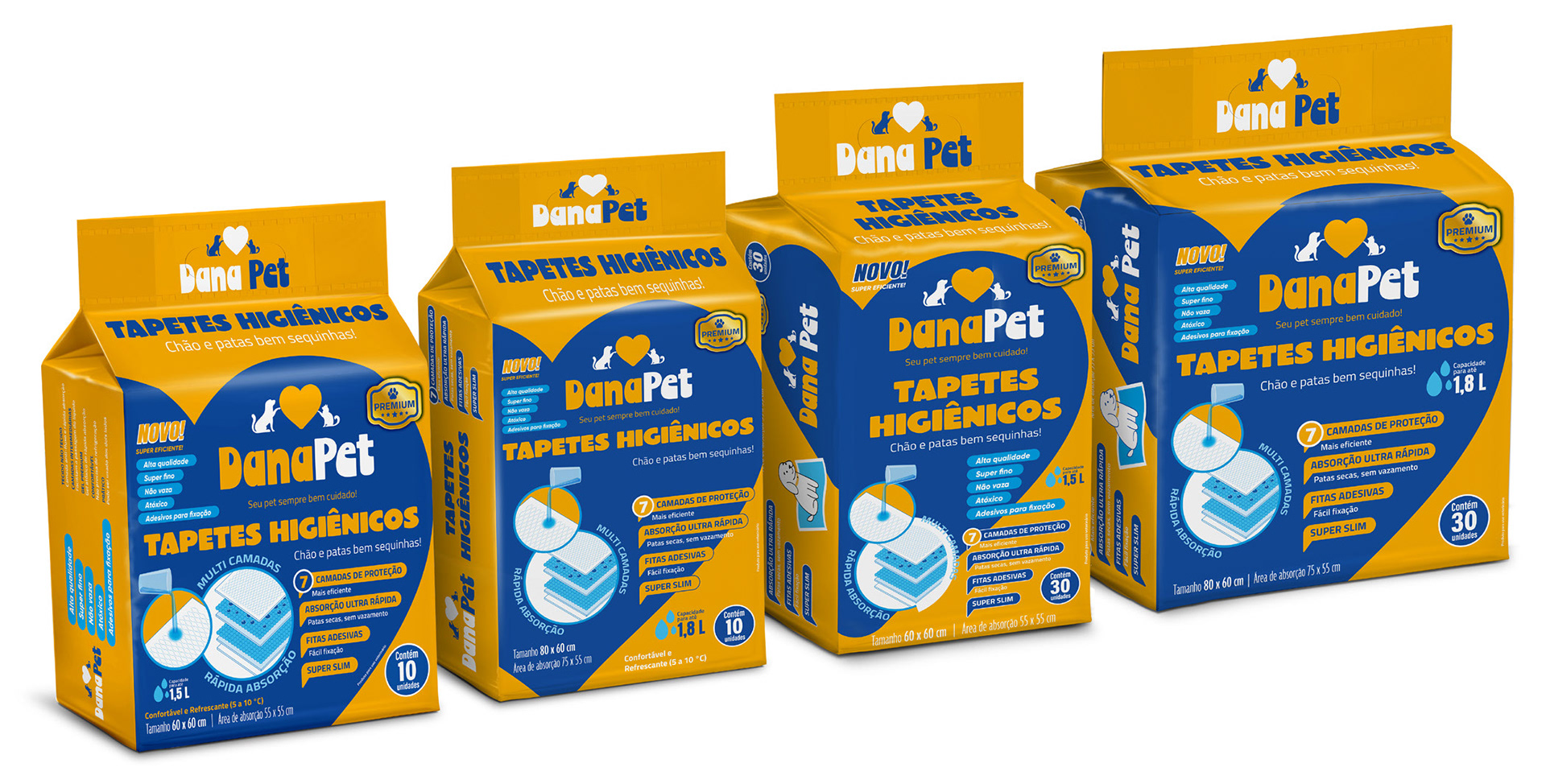 Embalagens Taoetes Higiênicos - Linha Pet