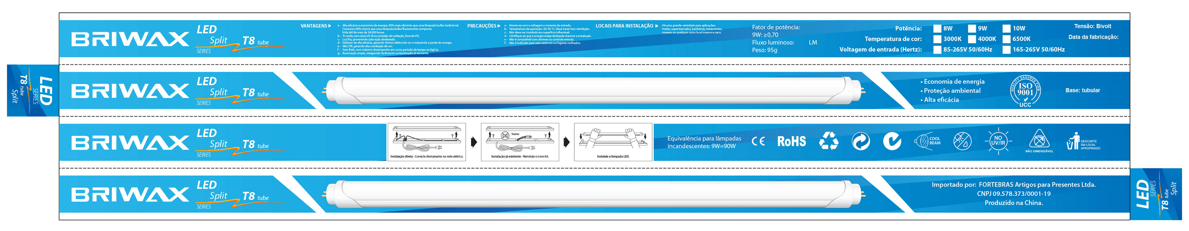 Embalagem - Lâmpadas e Iluminação