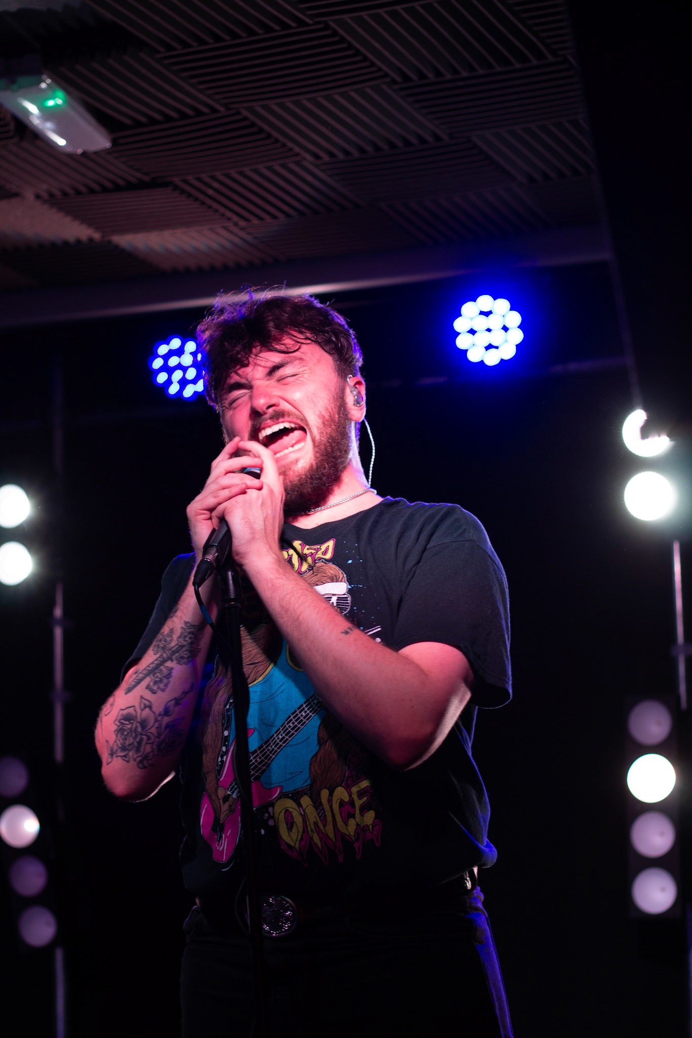 Adam of HYYTS performing at the Victoria, Birmingham