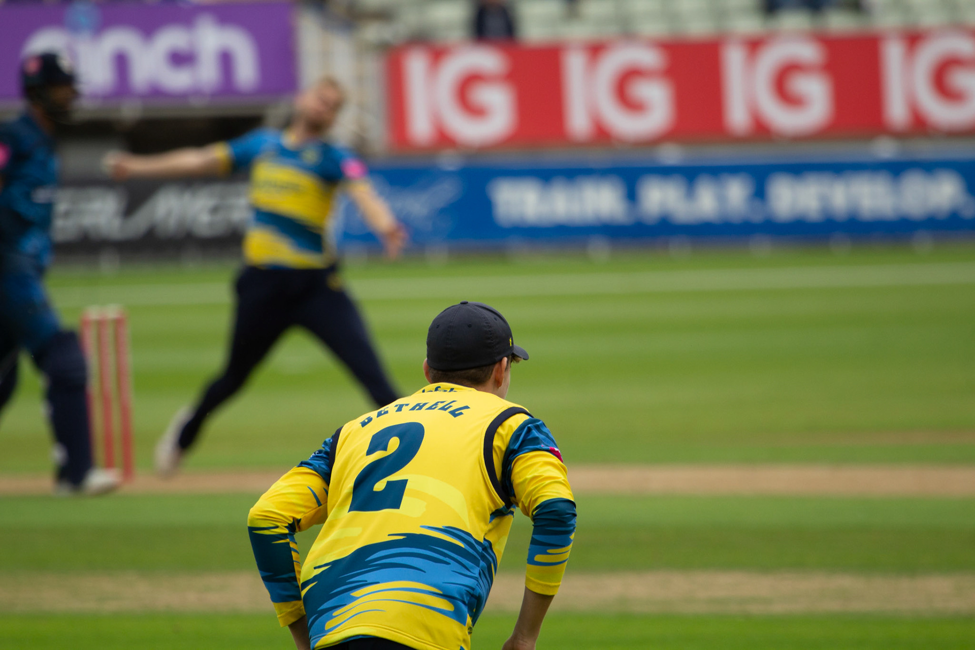 Jacob Bethell watches on