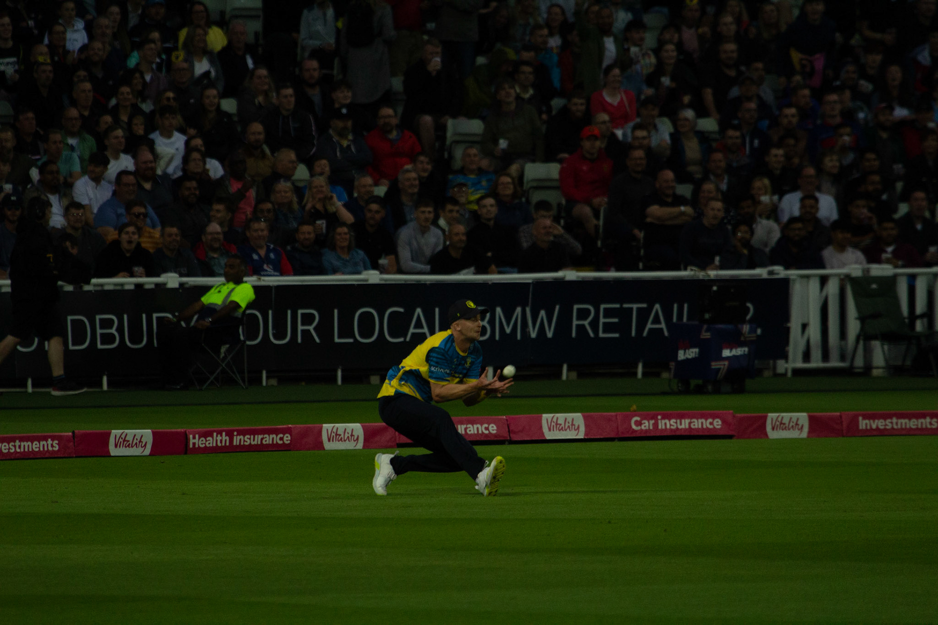 Miles takes the catch