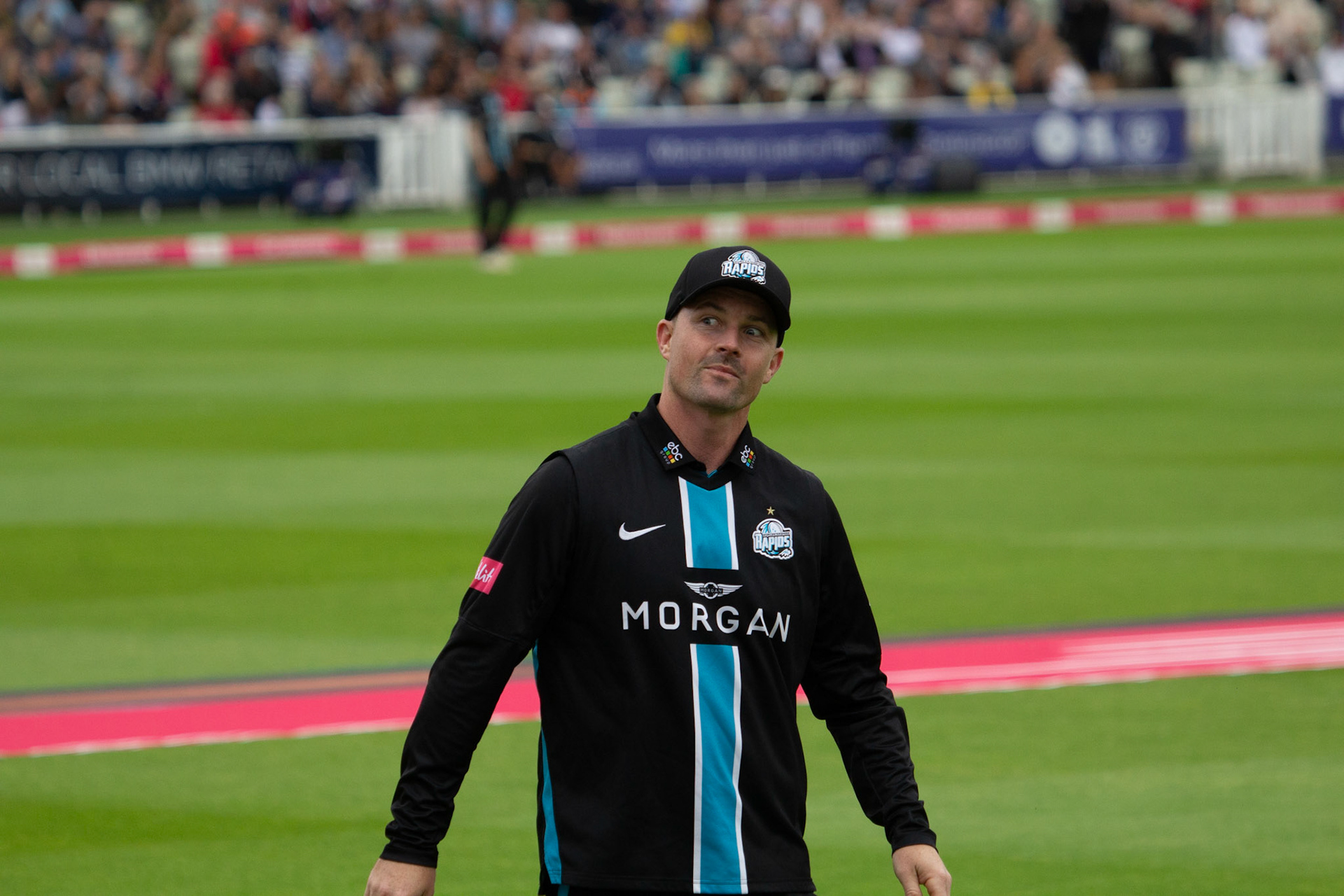 Munro starts a staring contest with a spectator