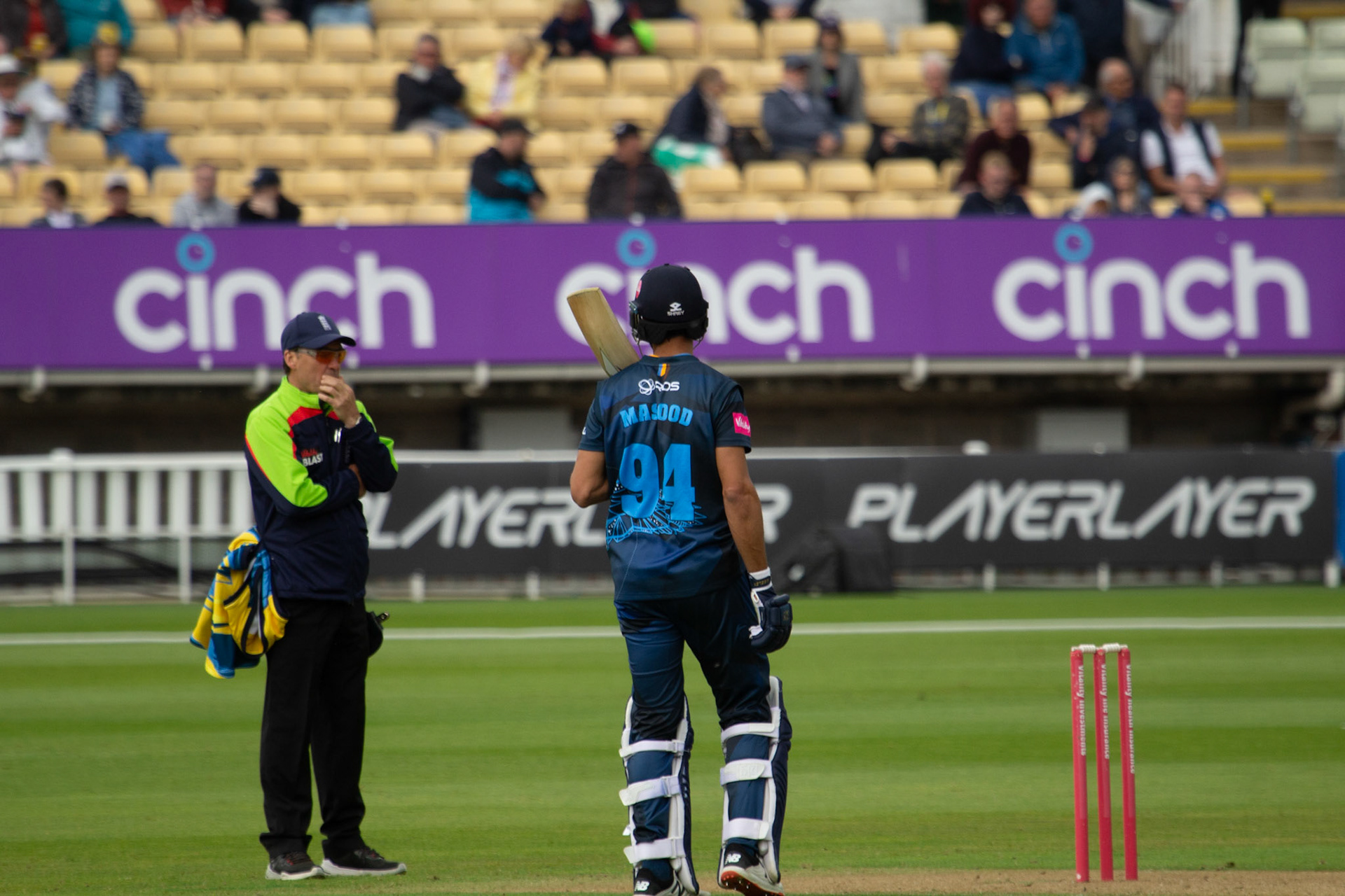 Shan Masood, Pakistan international, batting for Derbyshire