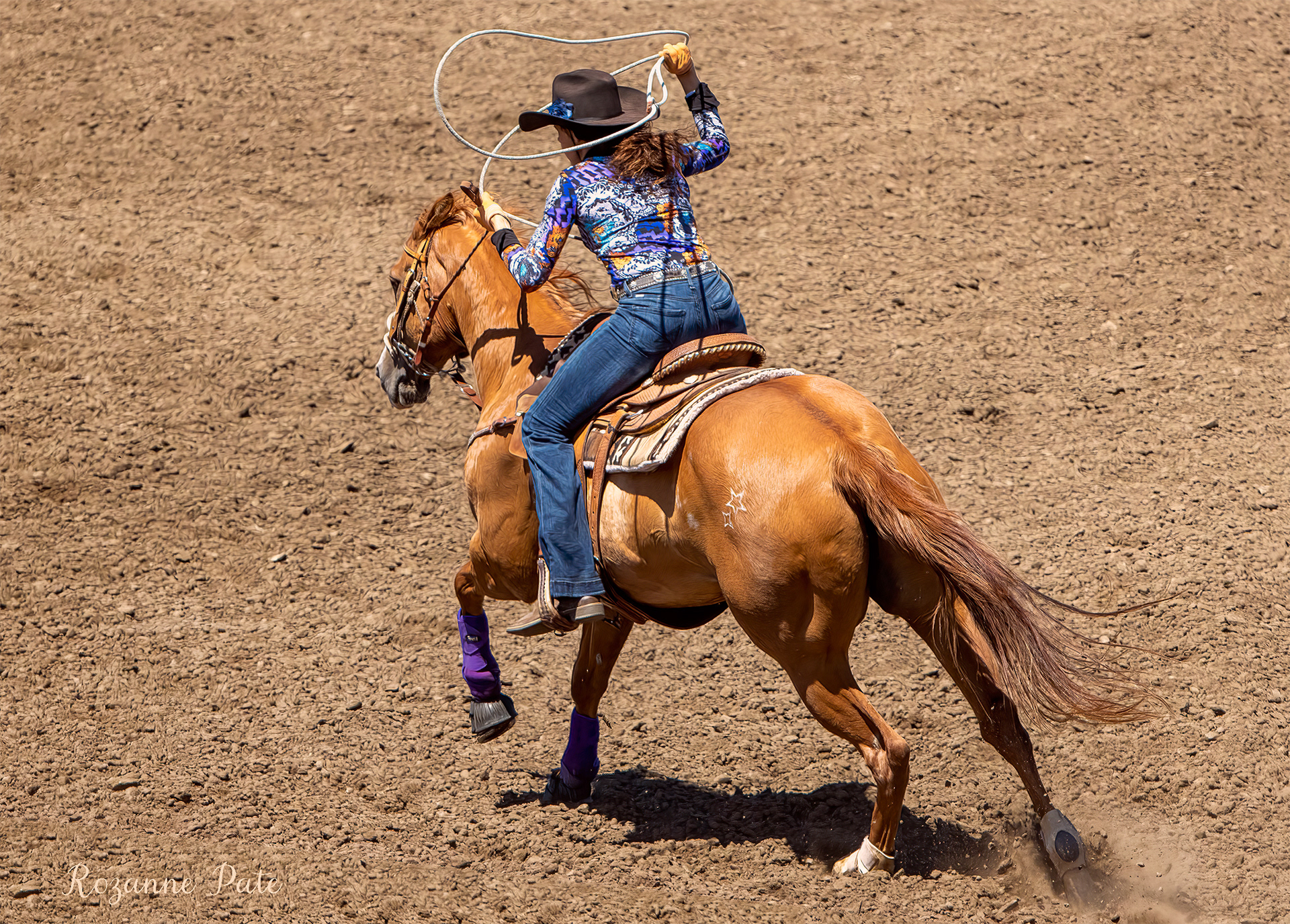 Roping rider