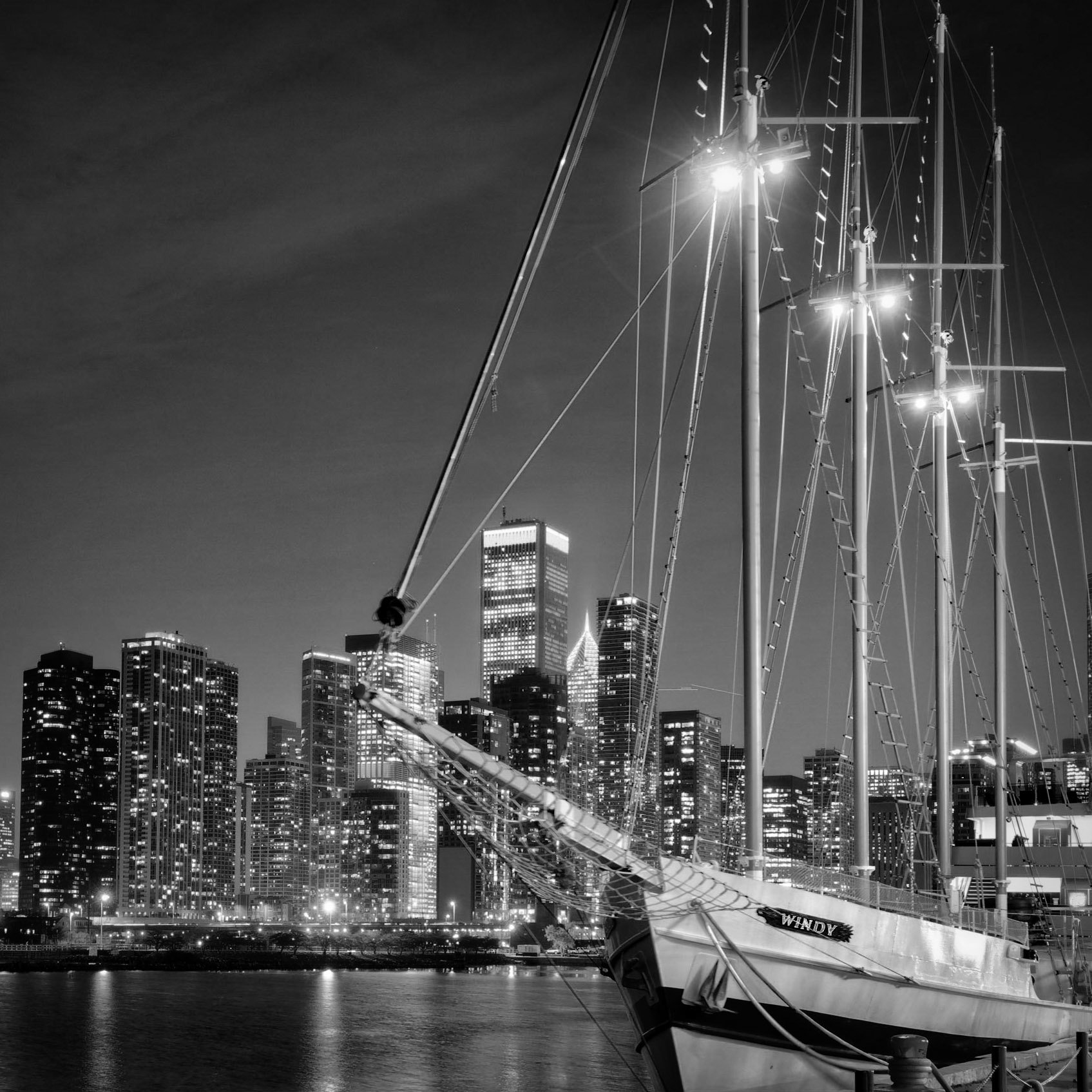 Windy sailboat