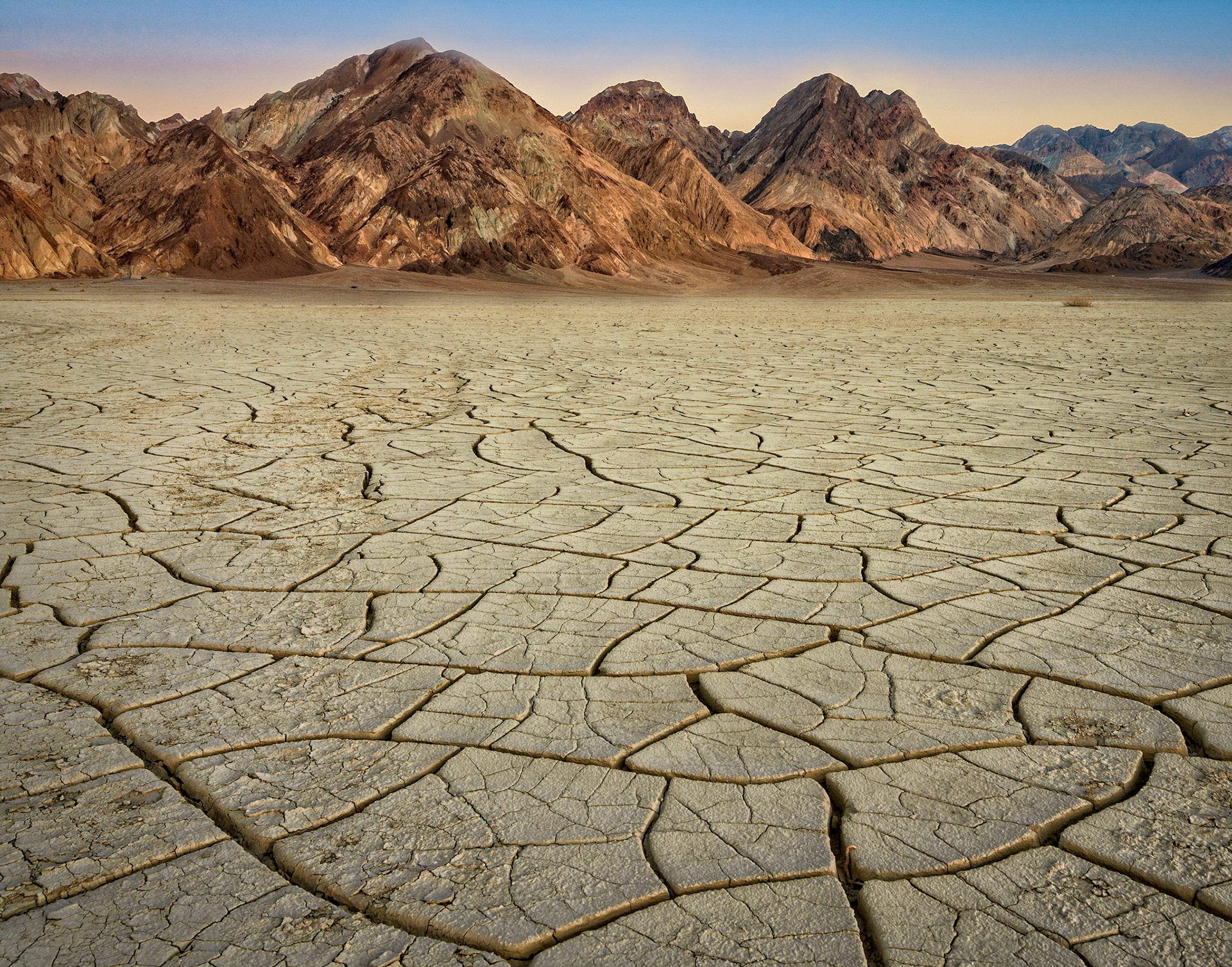 Death Valley mud cracks