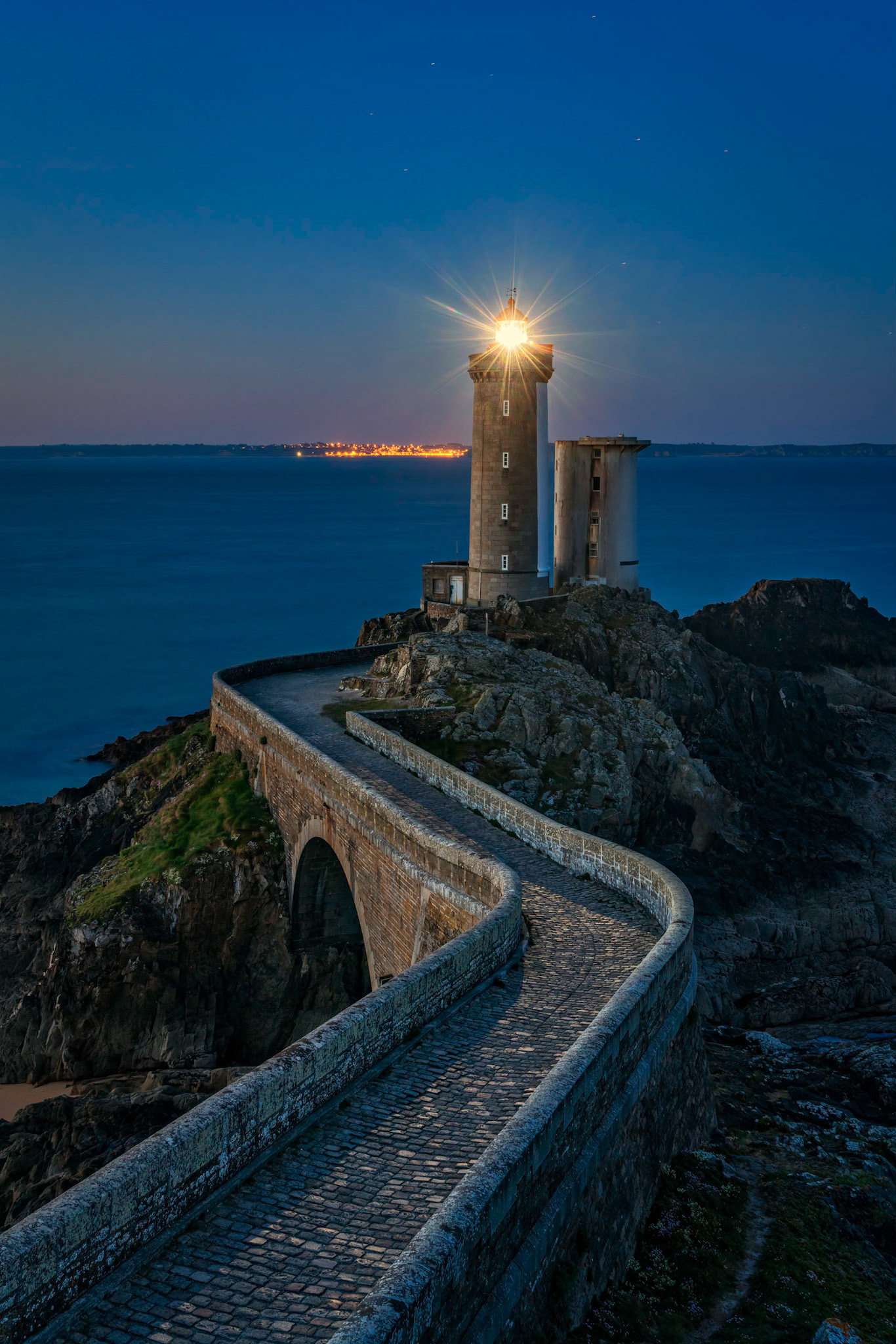 Petit Minou lighthouse at sunrise
