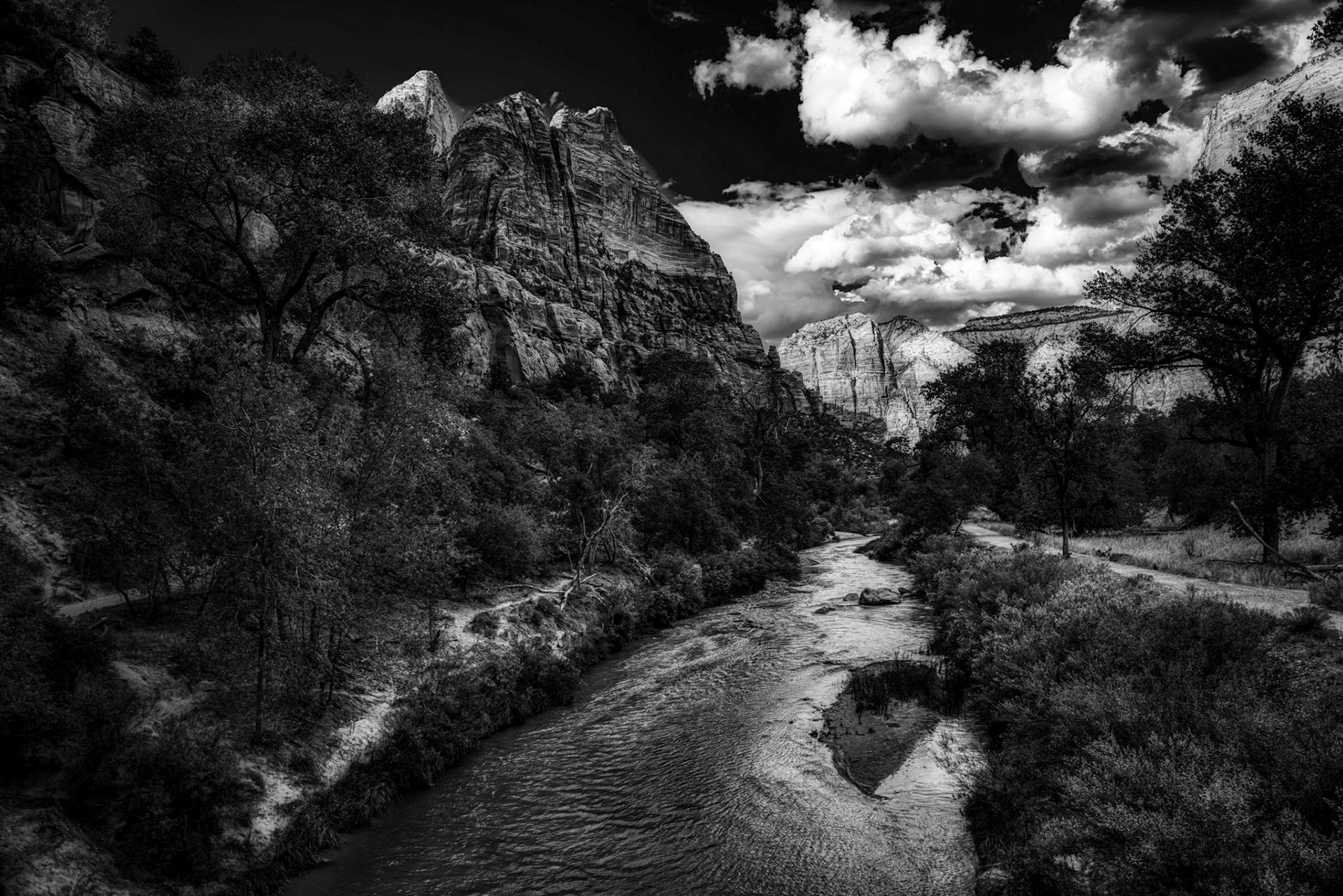 Zion National Park-BnW