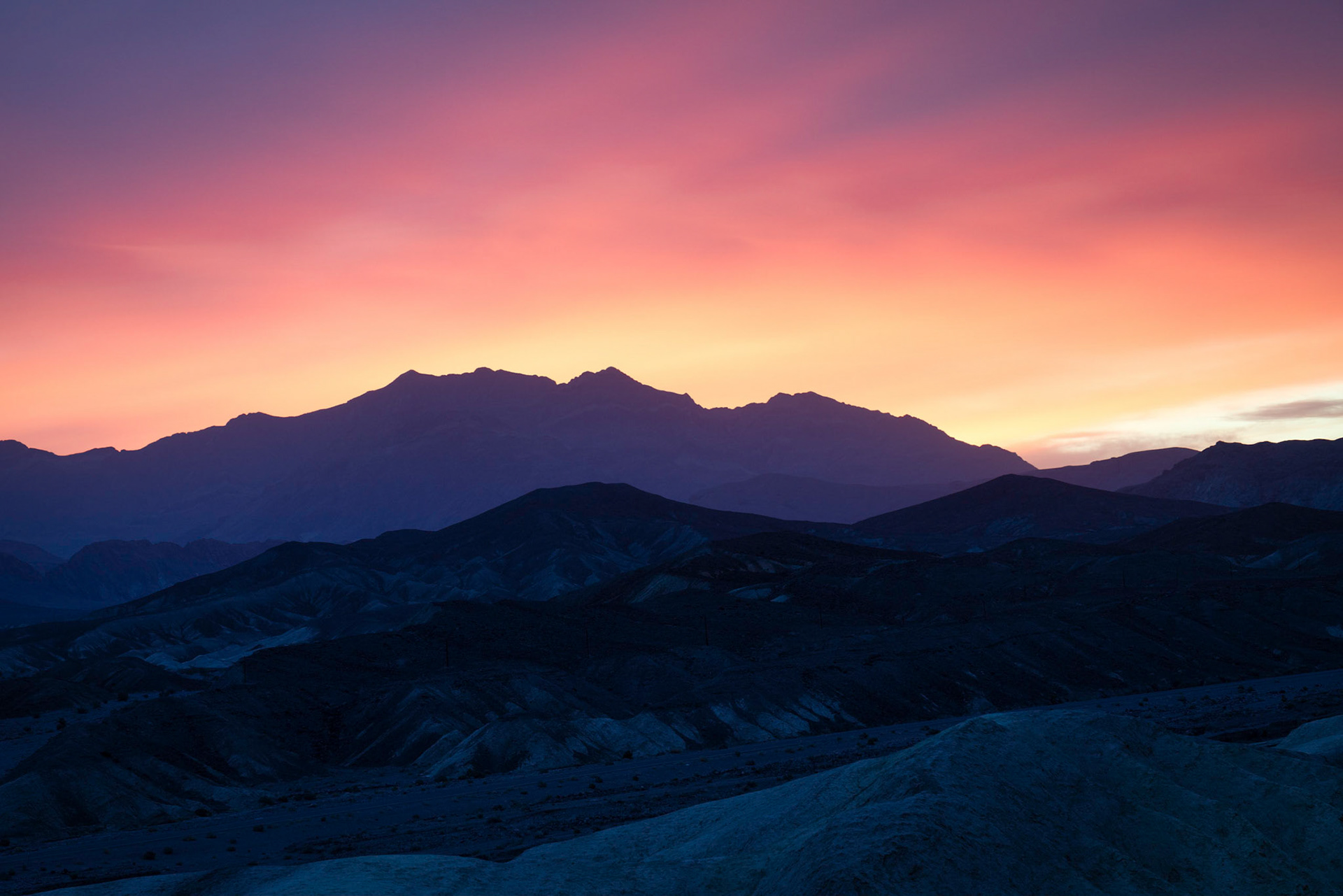 Sunrise at Zabriskie Point