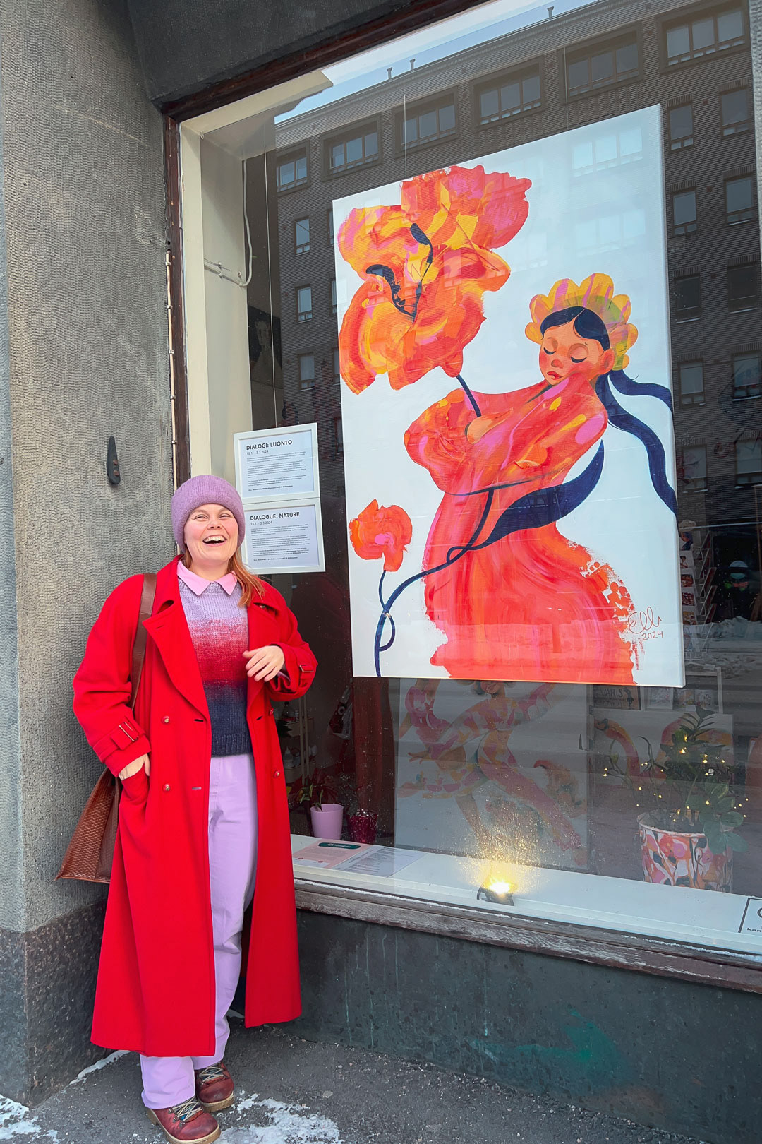 Art exhibition "Dialogue: Nature" in Elli's Window Art Gallery.