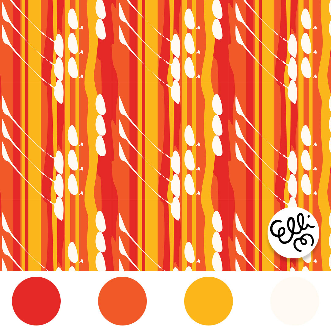 Artistic patterns capture essence of sunny days.