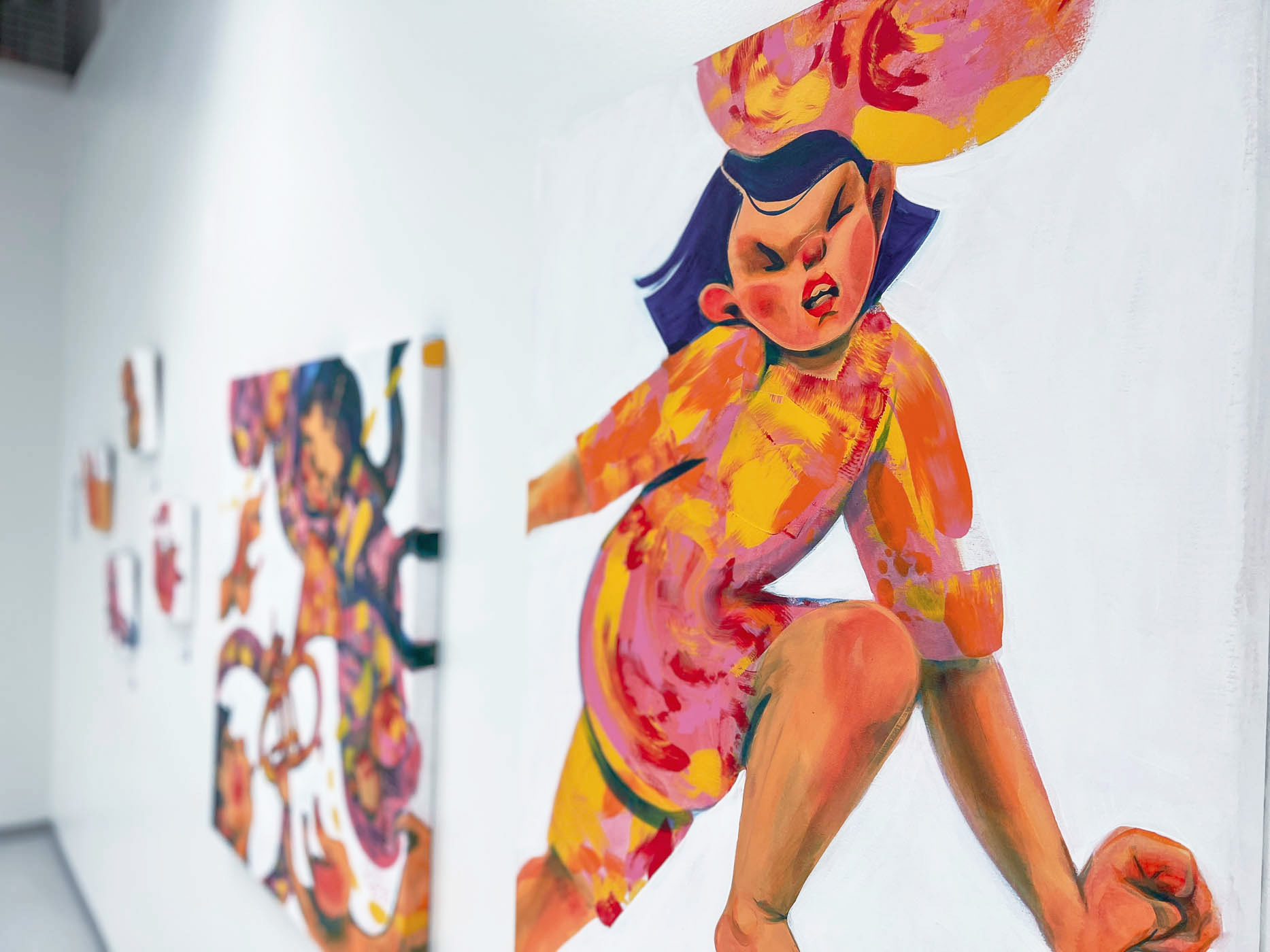  "Fire and Thorns" was one of Maanpää's exhibited paintings.
