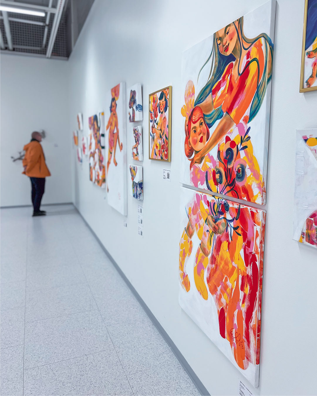 The painting debuted at an art exhibition in Tampere.