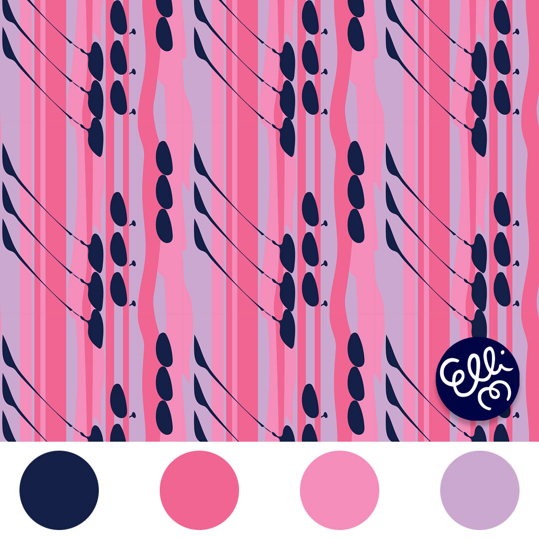 Colorful patterns evoke charm of summer nights.