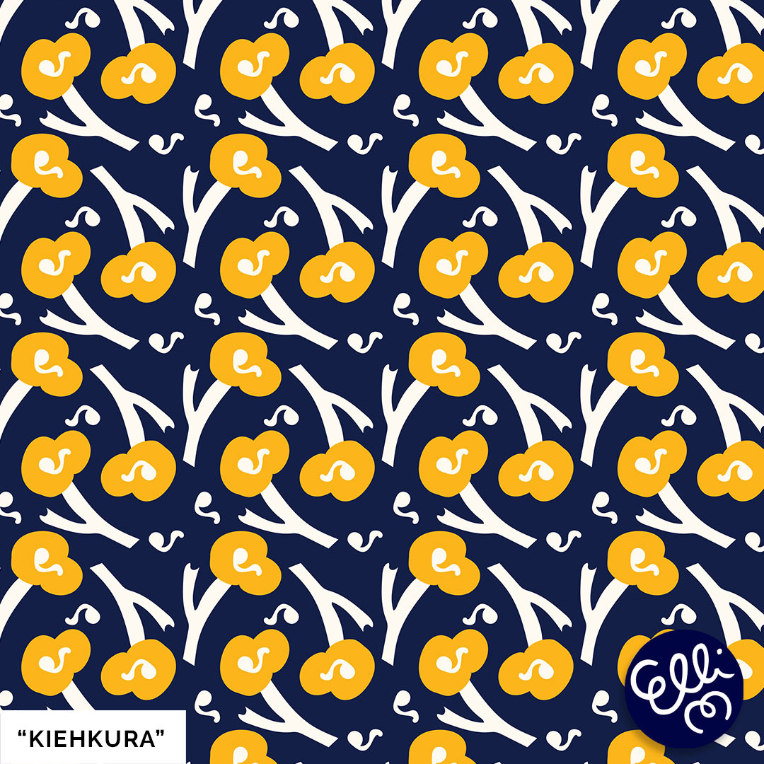 Contemporary flower patterns by Elli Maanpää.