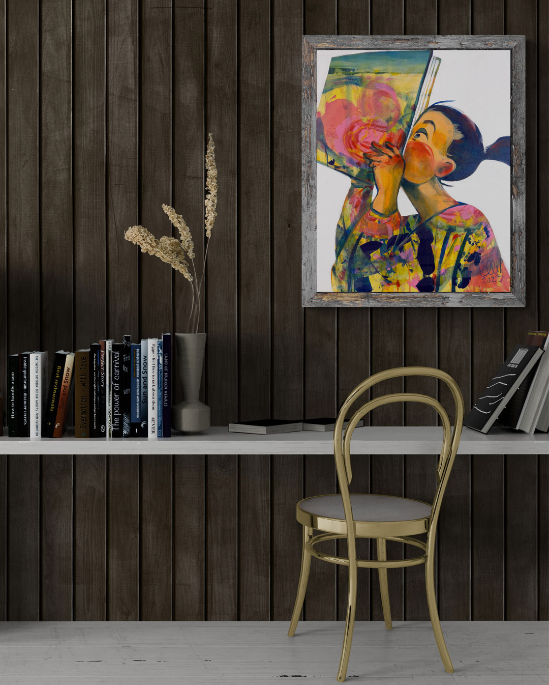 A vibrant depiction of a captivating book.