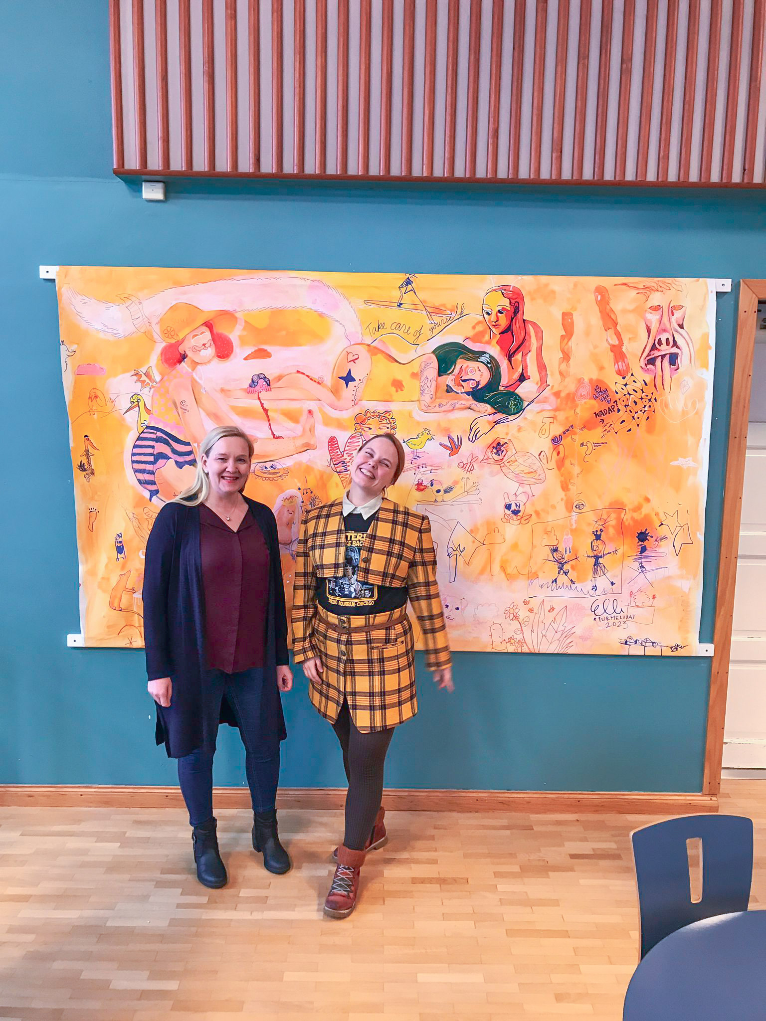 Lohja Museum Director Annamari Juvonen-Eskola and Elli Maanpää.